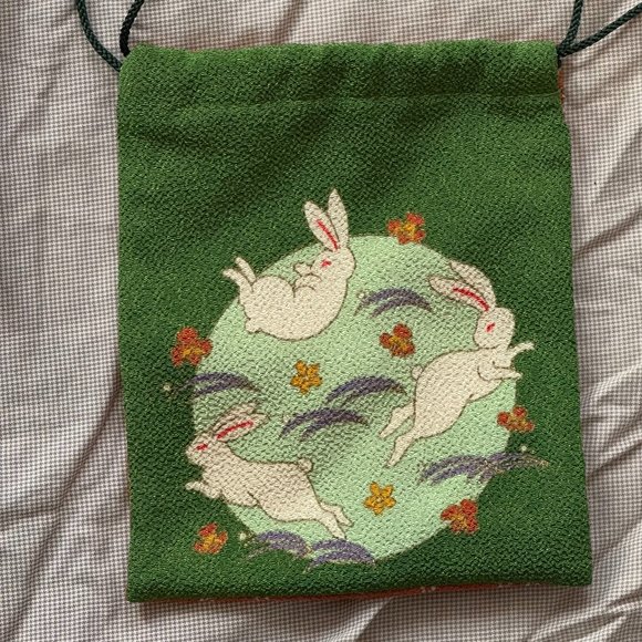 Six Japanese cloth bags, new - Picture 2 of 11
